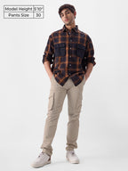 The Souled StoreSolids: BeigeMen Cargo Pants