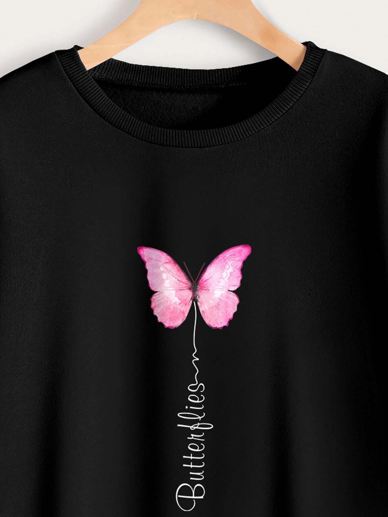 Kotty Women Full Sleeve Round Neck Pinted Sweatshirt