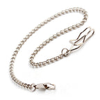BOSHIYA 2 Pack Clip Pocket Watch Chain Gold/Silver Vintage Metal Alloy Chain Albert Vest Chain Accessory for Your Pocket Watch