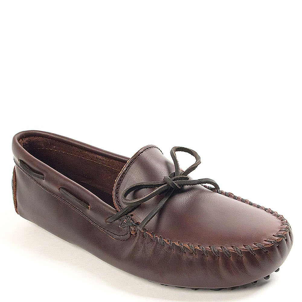Minnetonka Men's Original Cowhide Driving Moccasin,Brown,10 M US