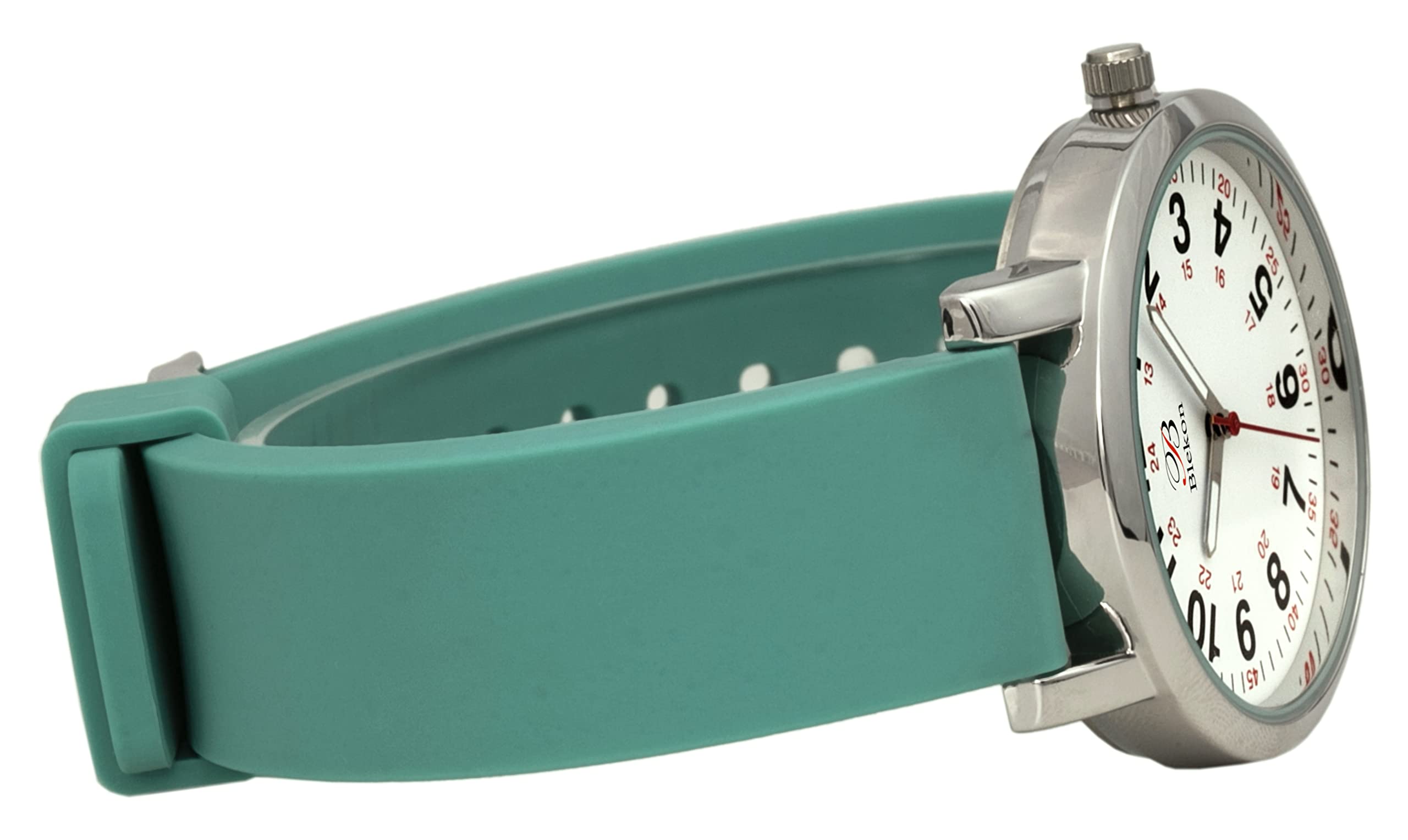 Blekon Original Nurse Watch - Medical Scrub Colors, Easy Read Dial, Second Hand, Water Resistant Watch (Aqua)