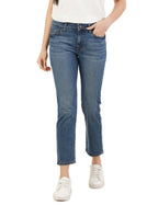 INKD Womens Stretchable Straight Fit Jeans (Aegean, 30)