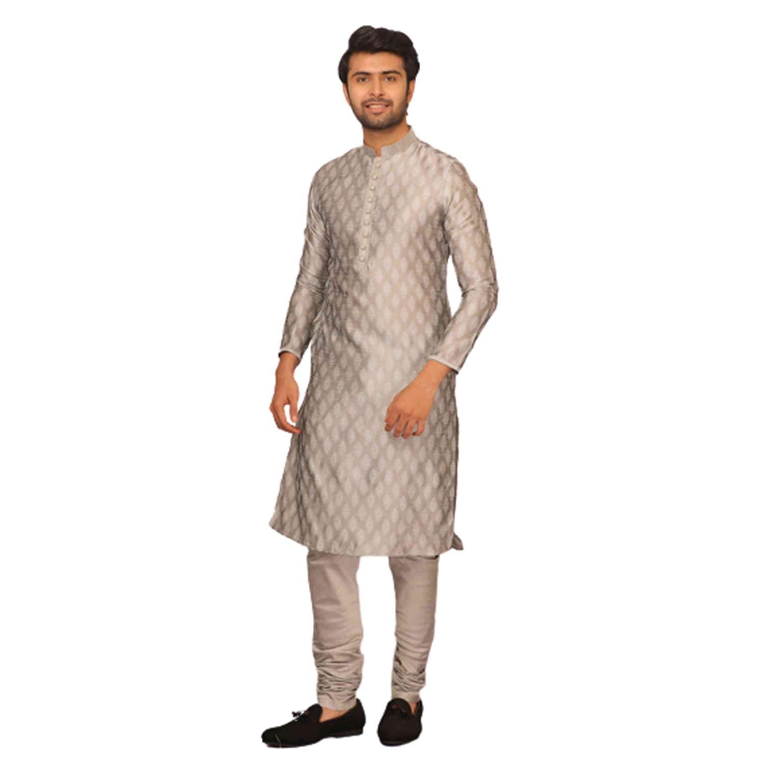 Manyavar MenS Silk Other Kurta Pyjama (S952818-312_Blue_S)