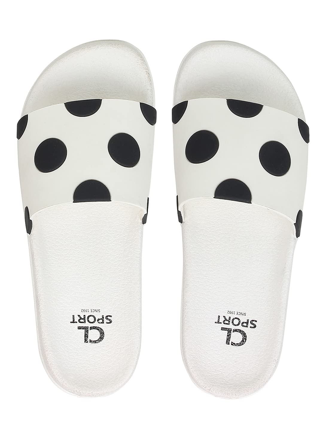 Carlton London Sports WomenS WhiteBlack Slipper  8 Uk 8