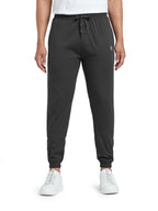 XYXX Mens Cotton Modal Joggers - Relaxed Fit, Antimicrobial, High Stretch, Sweat Absorbent Solid Ace Loungewear with Zippered P
