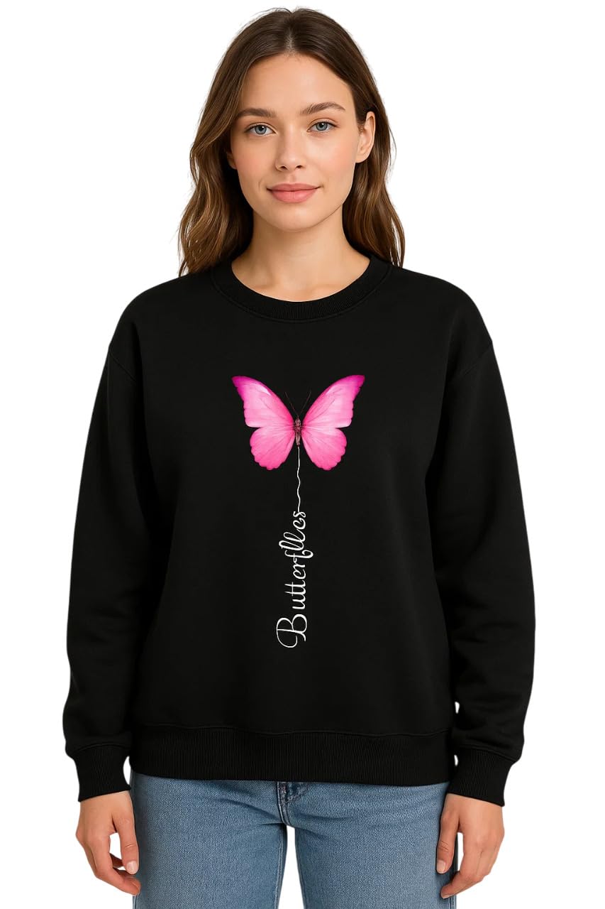 Kotty Women Full Sleeve Round Neck Pinted Sweatshirt