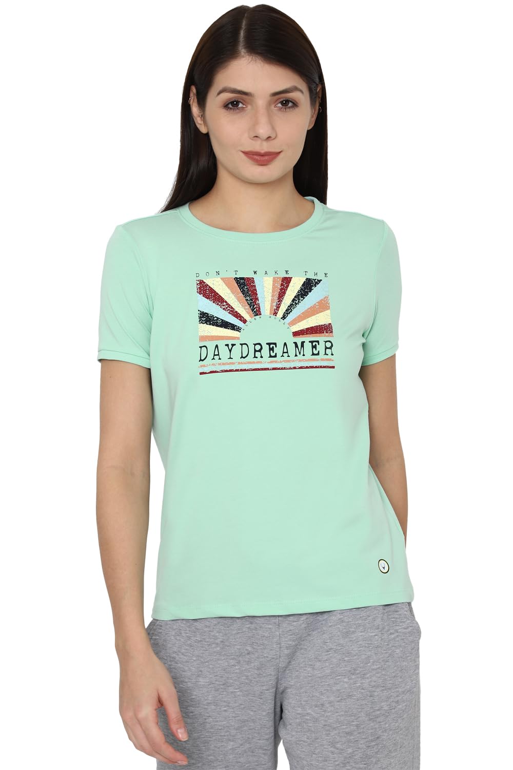Allen Solly Women Printed Graphic Casual T-Shirt
