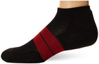 Thorlos Mens 84 N Max Cushion Running Low Cut Athletic-socks, Black/Red, Medium US