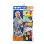 Blippi boys Blippi 7-pk and 10-pk Toddler Boys 100% Combed Cotton Underwear Briefs in Sizes 2/3t and 4t, Blippi 7boys, 2-3T