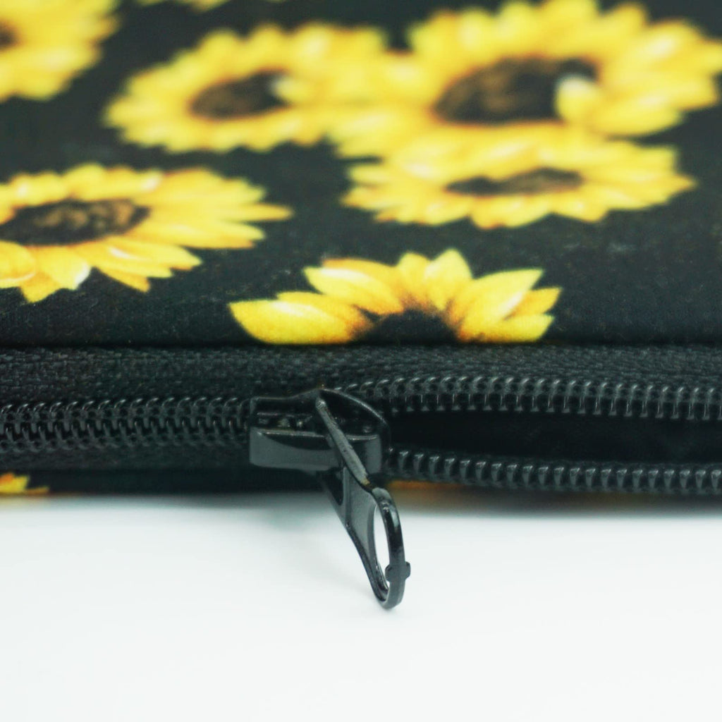Cosmetic Bags for Women Small Sunflower Makeup Bag for Purse Travel Toiletry Bag Accessories Organizer Zipper Pouch Gift Idea Bl