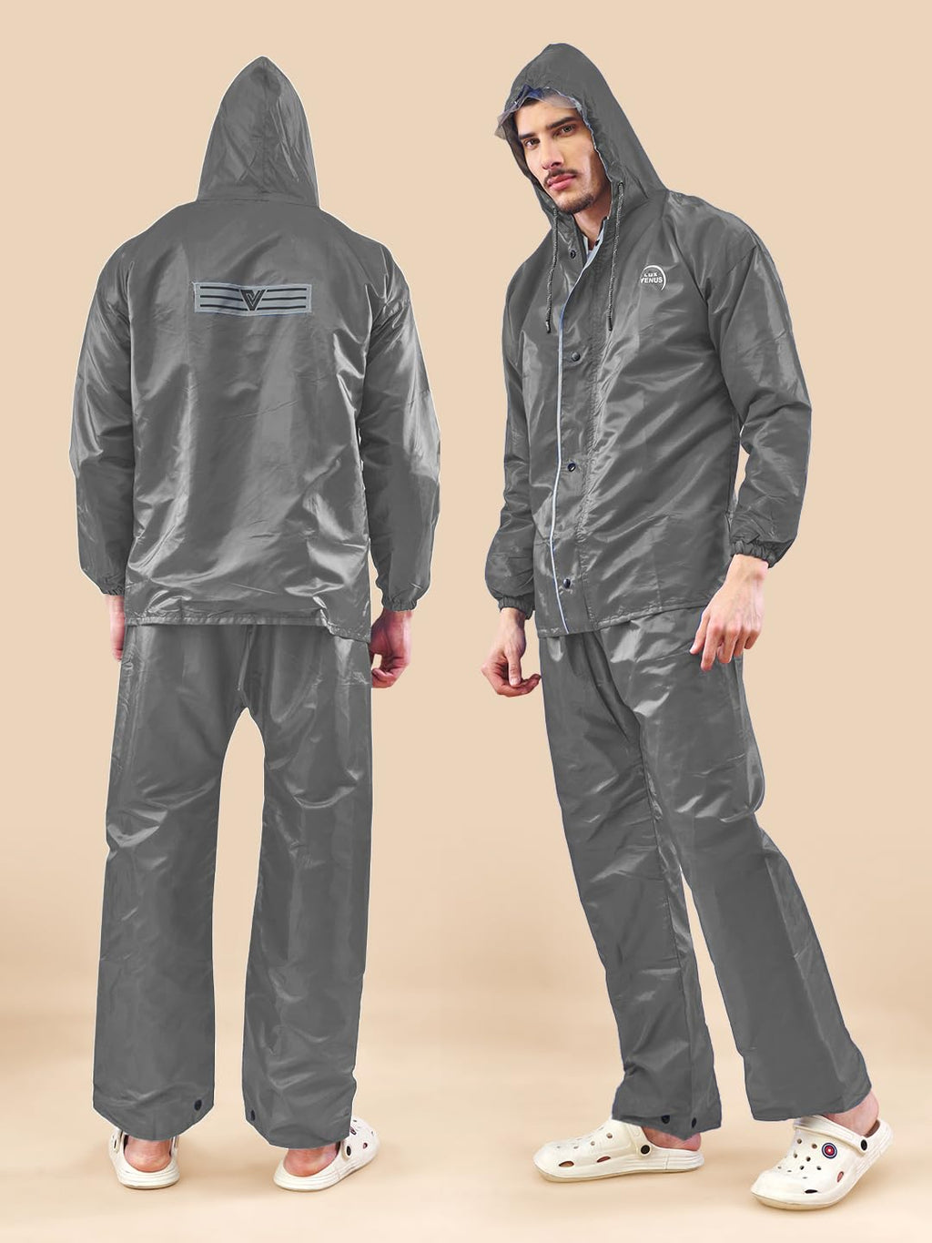 Lux Venus Reversible Rain Coat For Men.