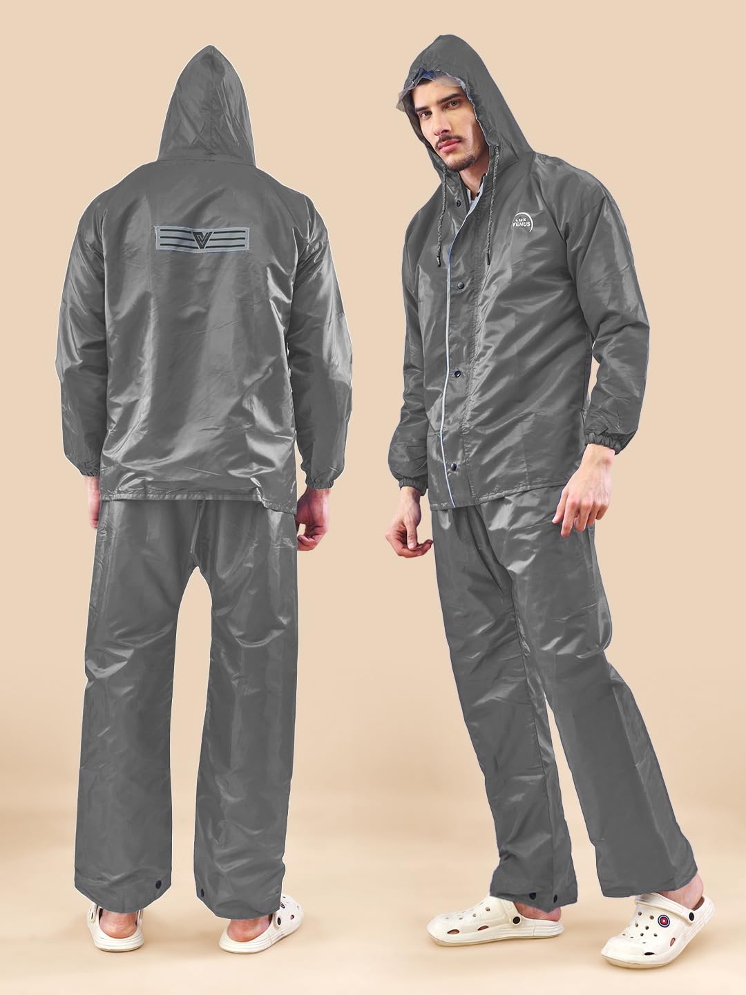 Lux Venus Reversible Rain Coat For Men.
