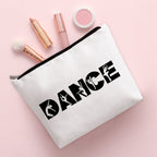 BiuNiuring Dance Teacher Appreciation Gifts, Dancer Cosmetic Bag Gifts, Dance Gifts for Women, Dance Moms Gift, Zipper Makeup Ba