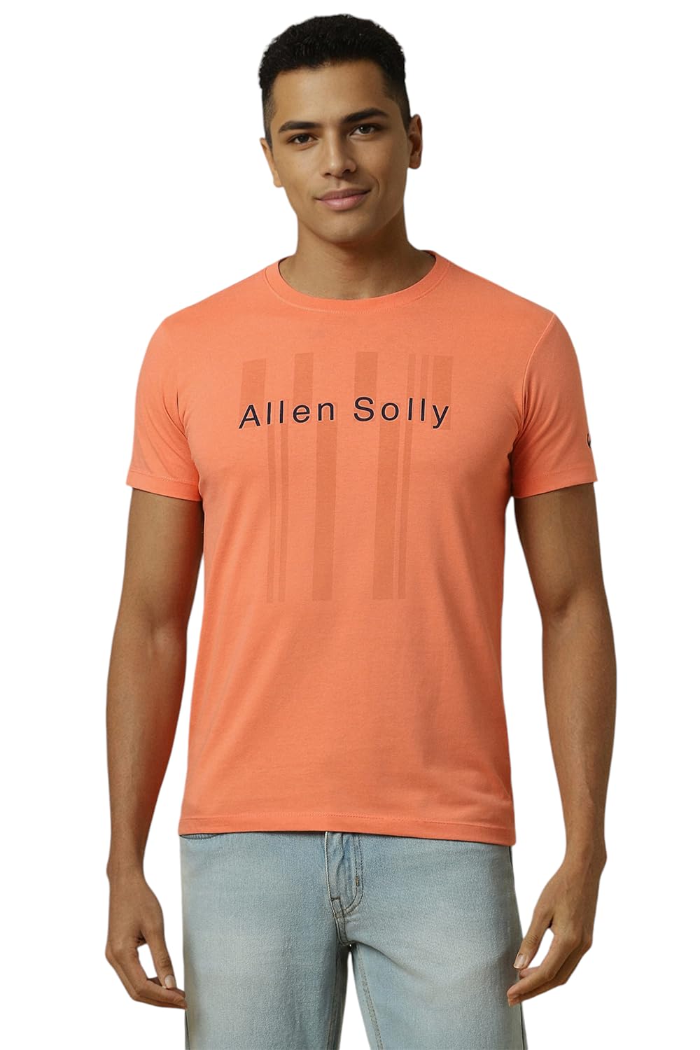 Allen Solly Men Regular Fit Casual Cotton Crew Neck T-Shirt