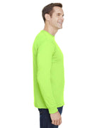Unisex Union-Made Long-Sleeve Pocket crew T-Shirt - ASH - S(D0102H7MXA6)