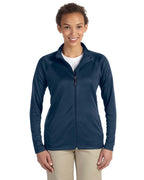 Ladies Stretch Tech-Shell compass Full-Zip - DK gREY HEATHER - S(D0102H76NIX)