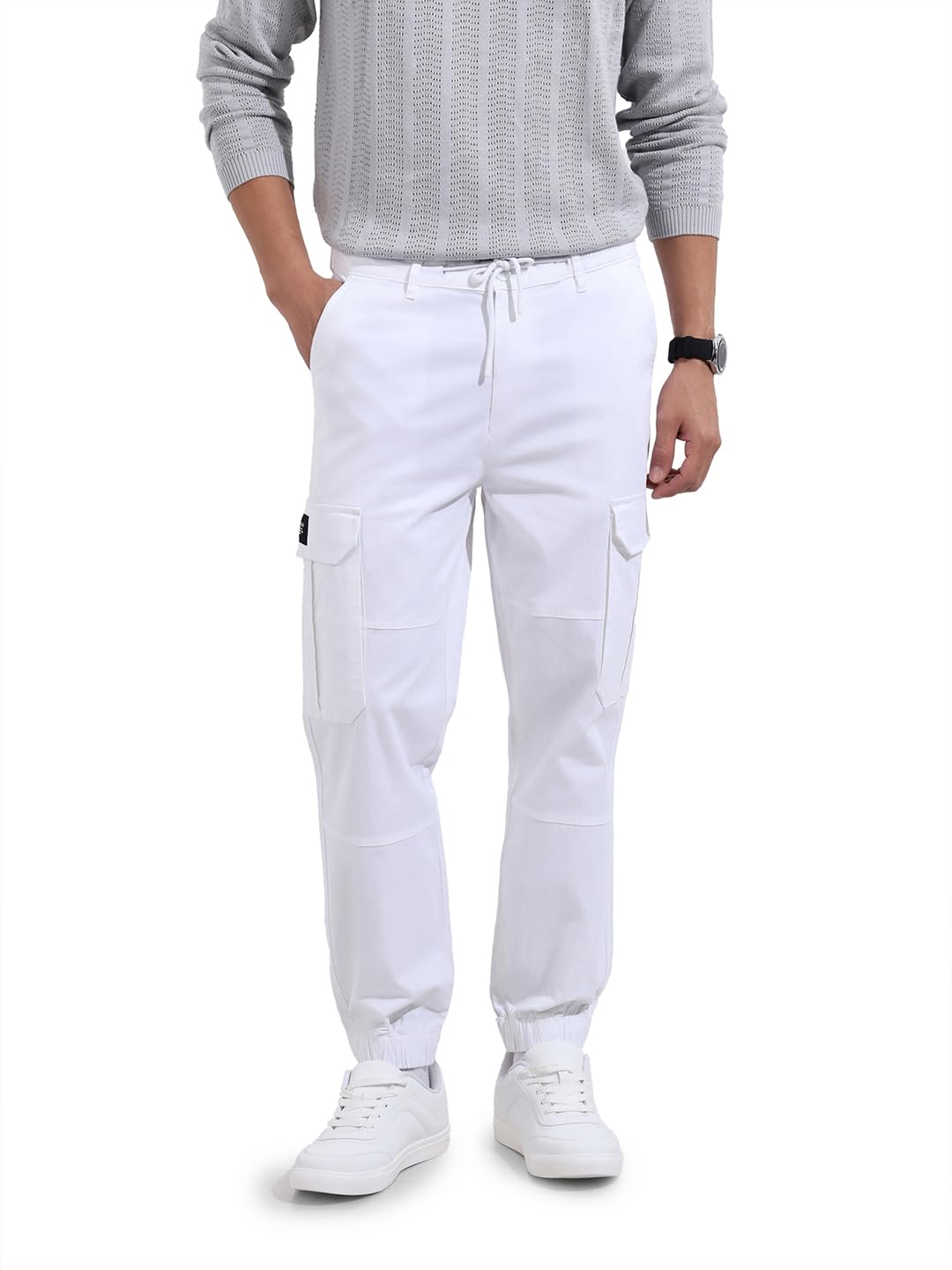 The Indian Garage Co Mens Regular Fit Solid Sweater