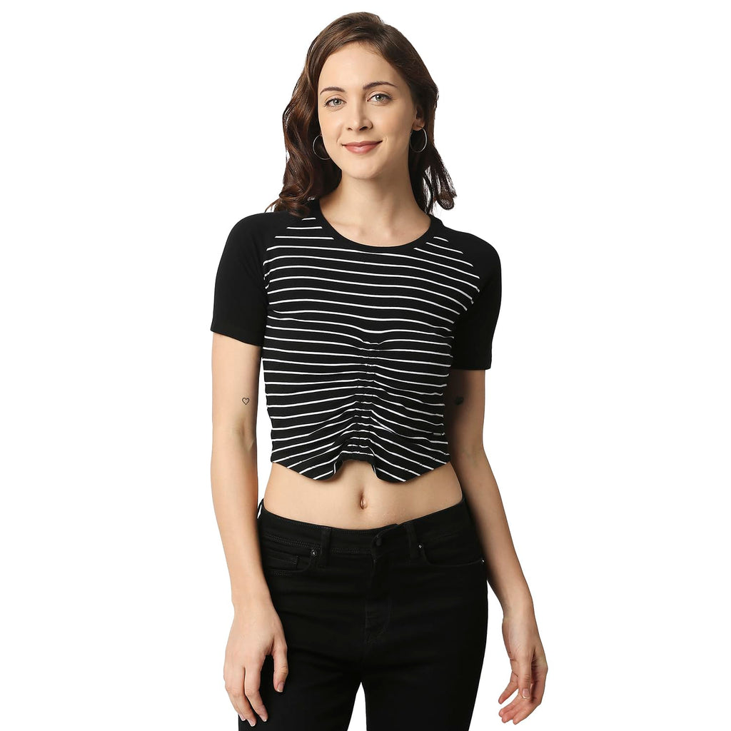 Pepe Jeans WomenS Regular Fit Colour Block T-Shirts