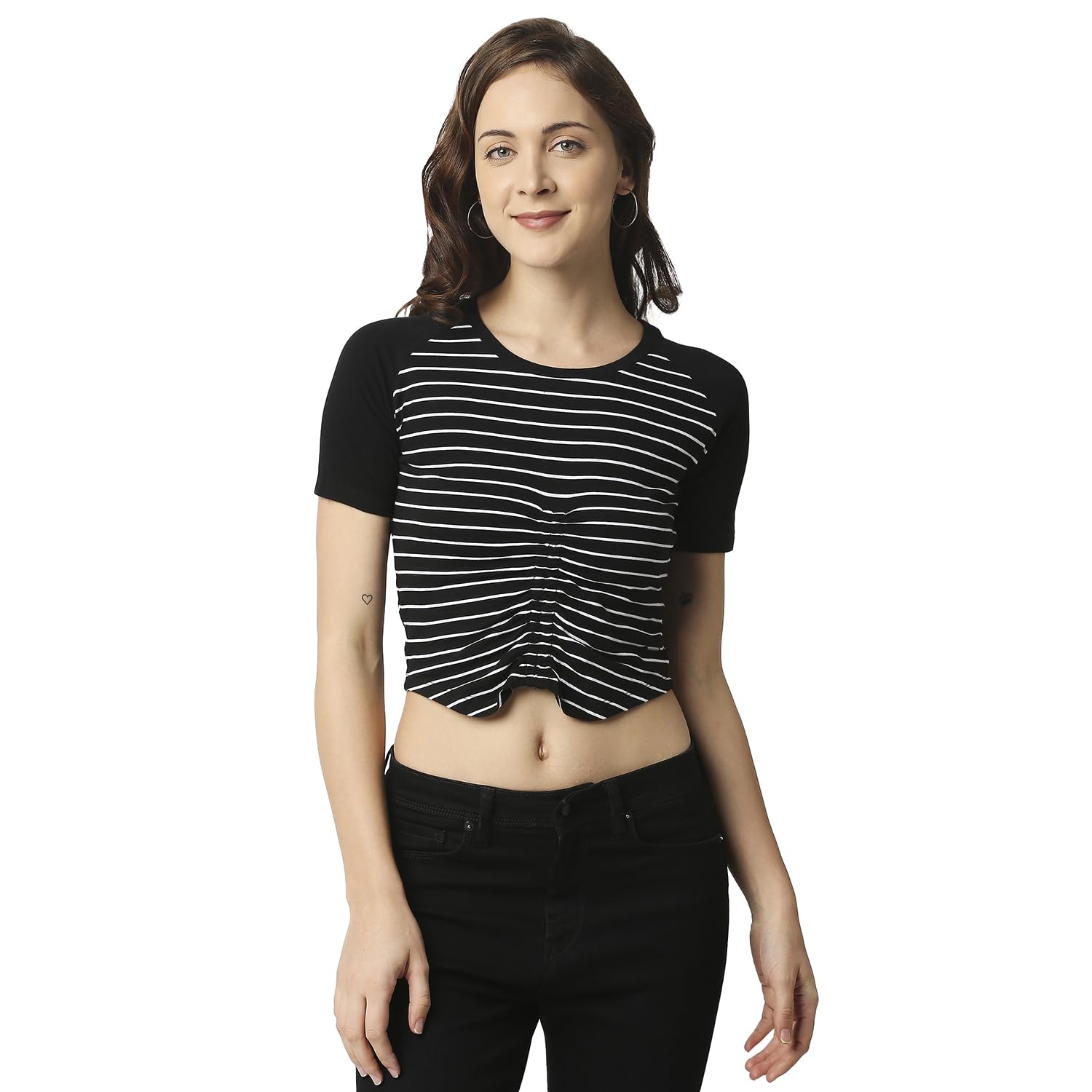 Pepe Jeans WomenS Regular Fit Colour Block T-Shirts