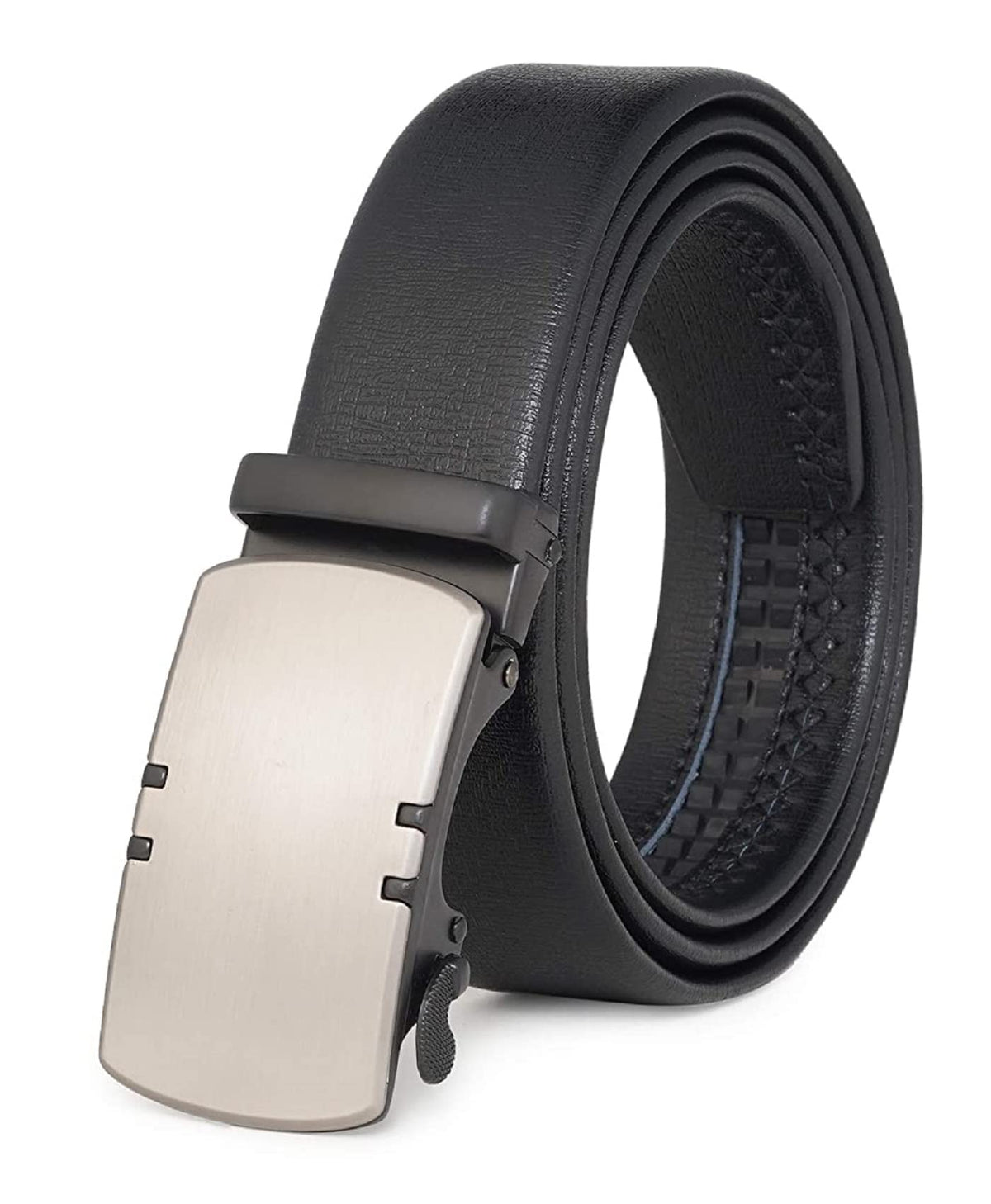 Zacharias MenS Faux Leather Belt With Autolock Buckle Tai35 (Black, 4Xl) (Pack Of 1) 4
