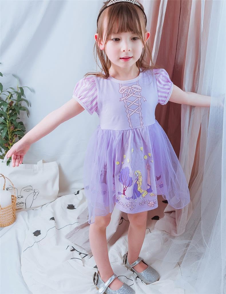 Dressy Daisy Princess Dress Up Clothes Halloween Fancy Party Tulle Skirt Summer Outfit for Toddler Girls