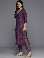 Varanga Women Zari And Beads Embroidered Kurta With Bottom And Dupatta