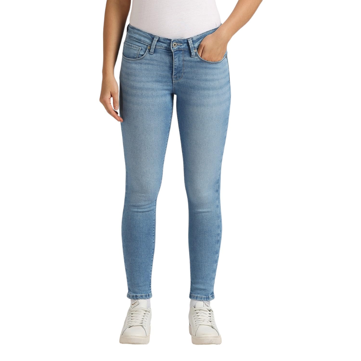 Lola Blue Mid Waist Skinny Jeans