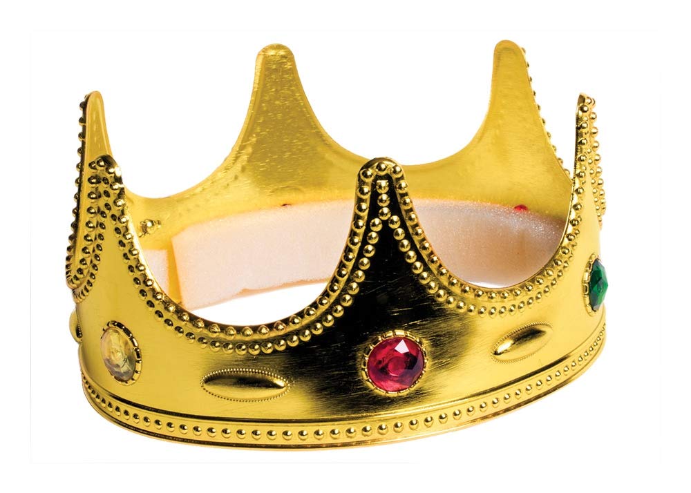 Forum Novelties Party Supplies Regal Queen Costume Crown - One Size, 7.3 x 7 x 3.5