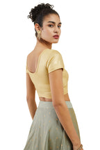 Soch Gold Cotton Prince Cut Blouse