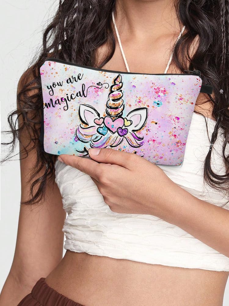 Deanfun Makeup Bag, 3pcs/set Super Funny 3D Printing Women Cosmetic Bag Multifunction Pencil Holder