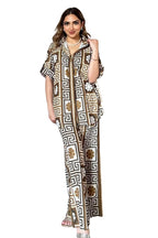 Leriya Fashion Rayon Women Co-Ord Set Dress (Lf-W2192&Tr1150_Brown