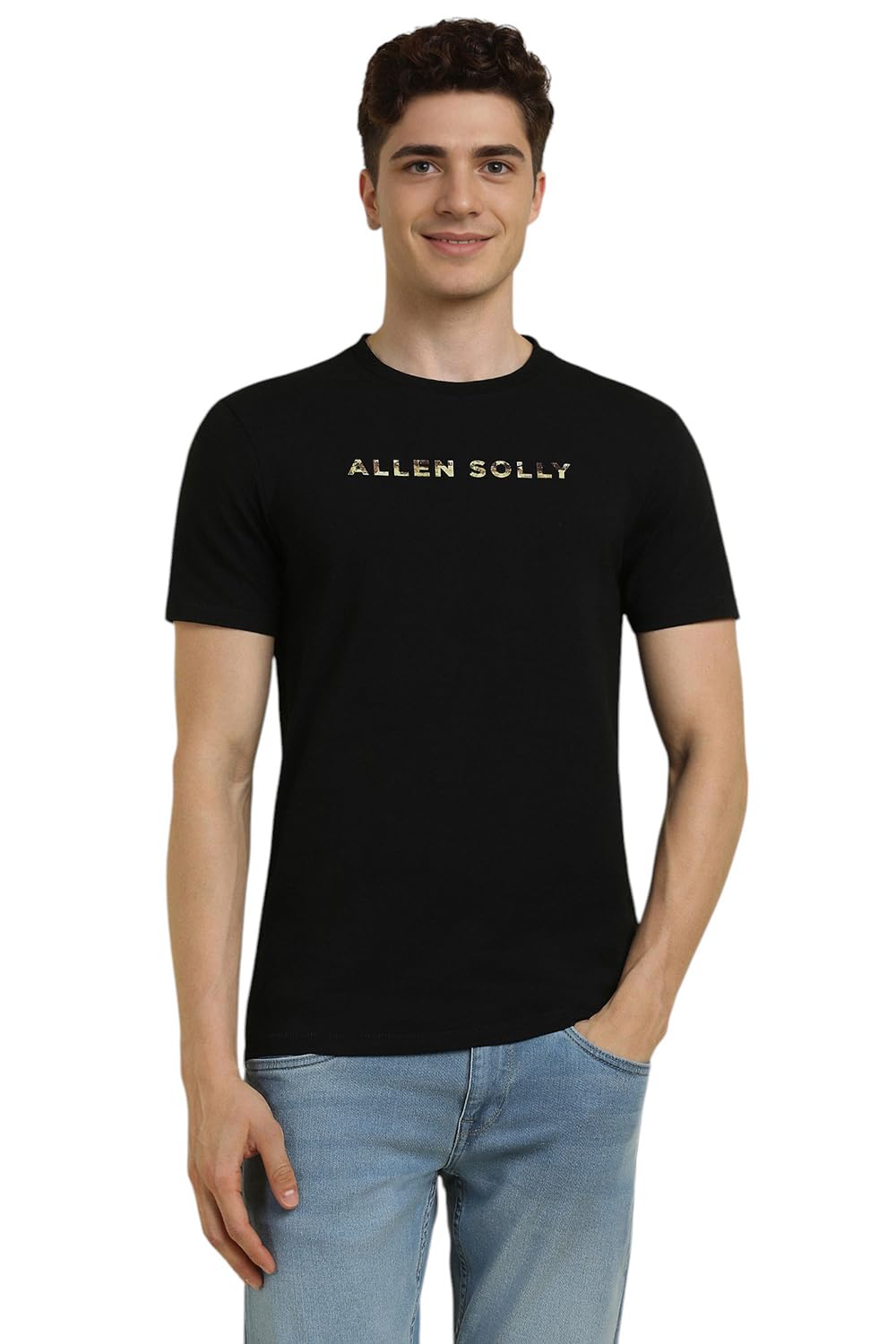 Allen Solly Men Printed Graphic Casual Half Sleeve Short Sleeve T-Shirt