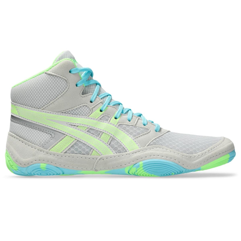 ASICS Men's Snapdown 4 Wrestling Shoes, 8.5, Glacier Grey/Lime Burst