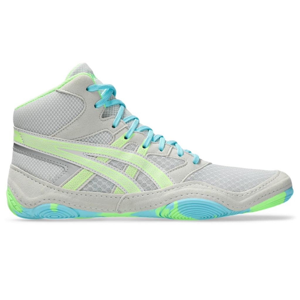 ASICS Men's Snapdown 4 Wrestling Shoes, 9.5, Glacier Grey/Lime Burst