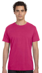 Unisex Poly-cotton Short-Sleeve T-Shirt - BERRY - S(D0102H7WJB6)