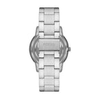 Fossil Men's Neutra Quartz Stainless Steel Multifunction Moonphase Watch, Color: Silver/Blue (Model: FS5907)