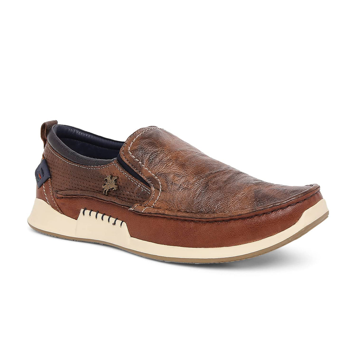 Buckaroo: Brien FullGrain Natural Leather Tan Casual Shoes for Mens 8