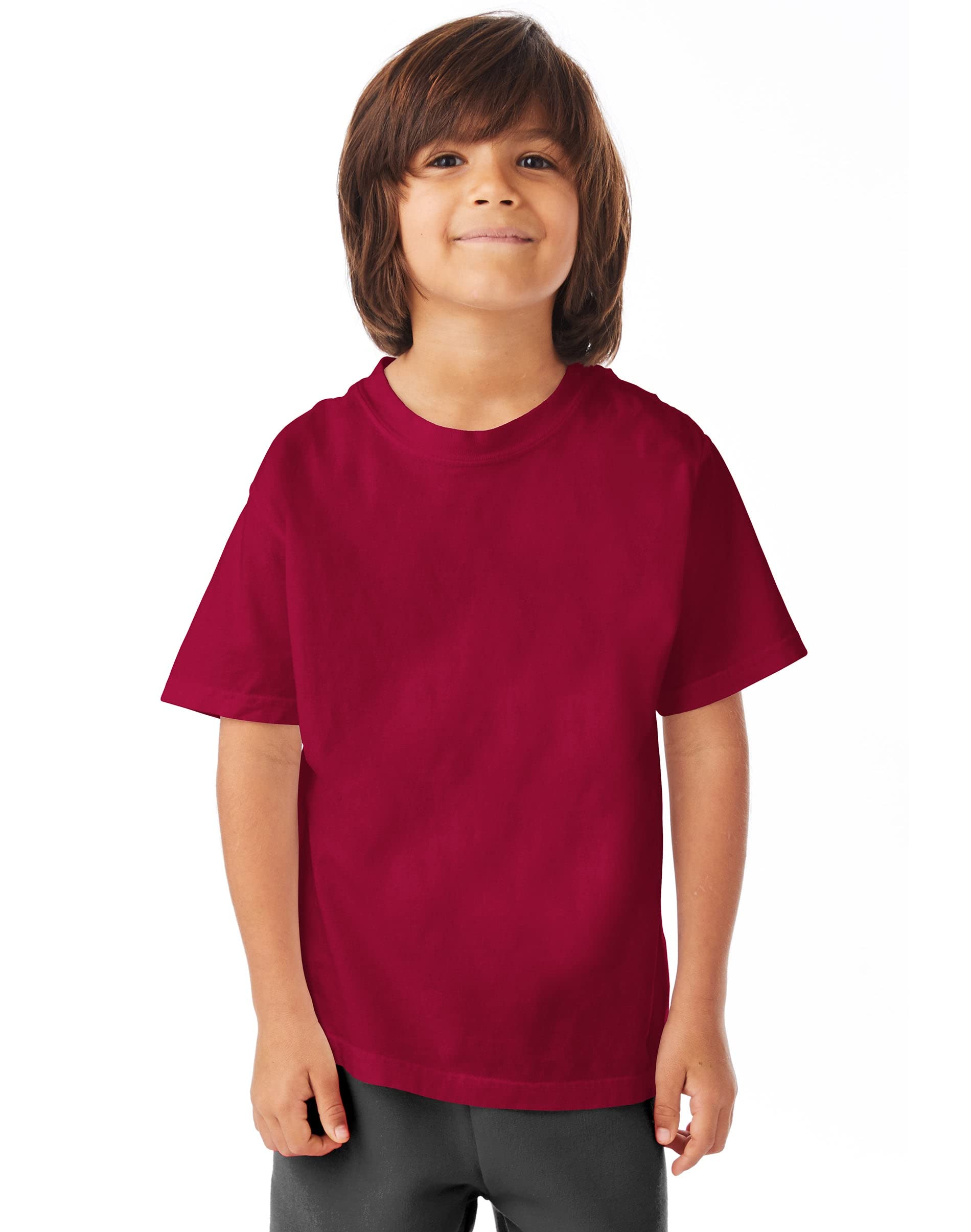 Youth garment-Dyed T-Shirt - BLAcK - XS(D0102H7DXcT)