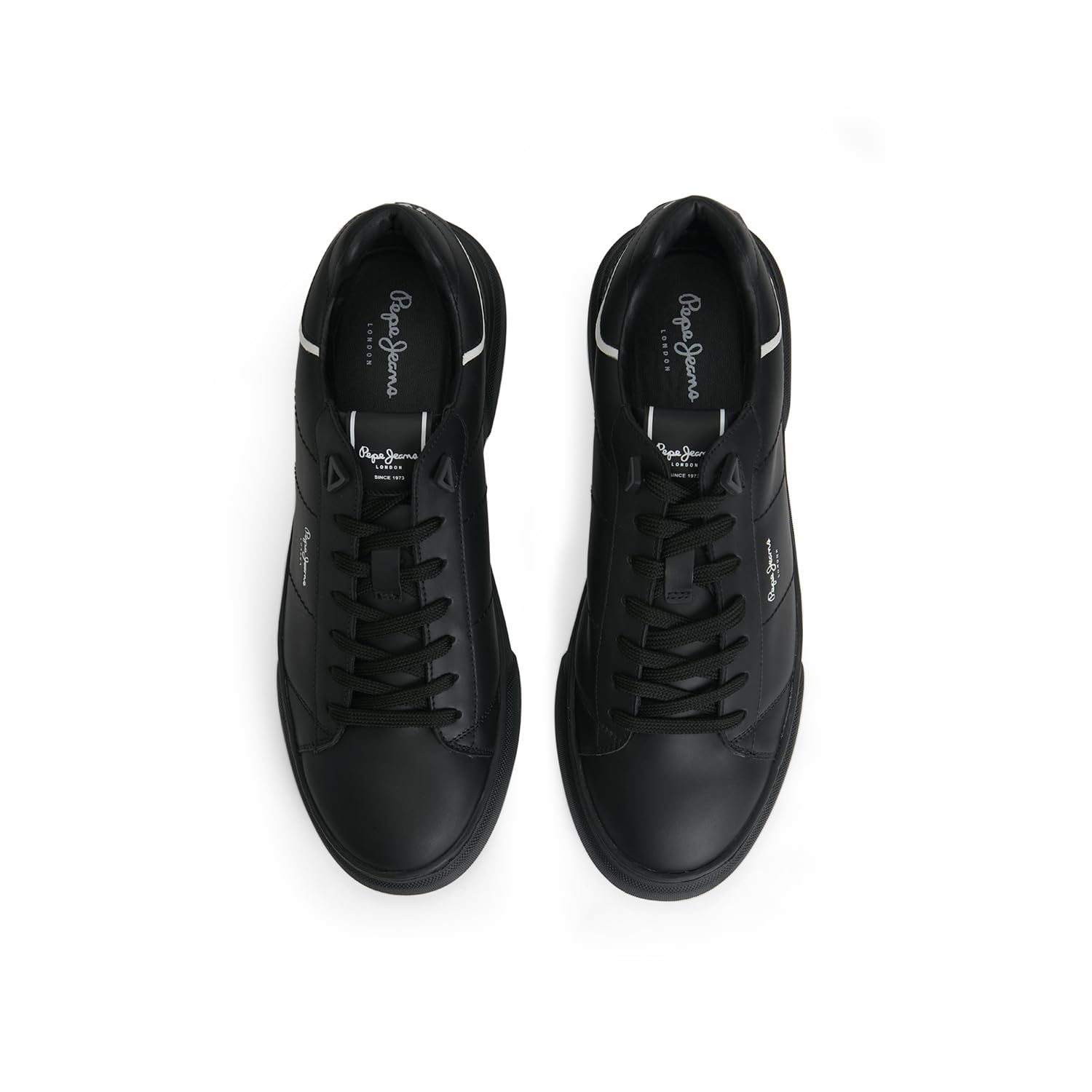 Pepe Jeans MenS Eaton Basic Lightweight Factory Black Cupsole Sneakers, 9