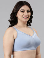 Enamor A112 Smooth Super Lift Classic Full Support Bra - Stretch Cotton, Non-Padded, Wirefree & Full Coverage