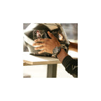 Bulova Men's Precisionist Gunmetal Ion-Plated Stainless Steel 8-Hand Chronograph Watch with Blue Accents Style: 98B229