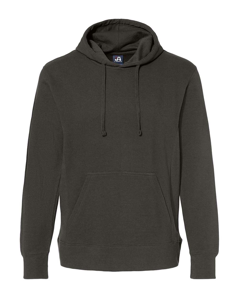 Ripple Fleece Pulllover Hooded Sweatshirt - BLAcK - S(D0102H769U6)