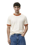The Indian Garage Co Mens Slim Fit Solid Half Sleeves Crew Neck T-Shirt