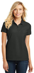 Port Authority Ladies core classic Pique Polo L100 Deep Black XL