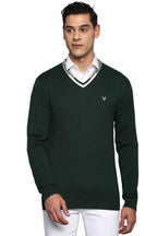 Allen Solly Men Solid Full Sleeve Sweater