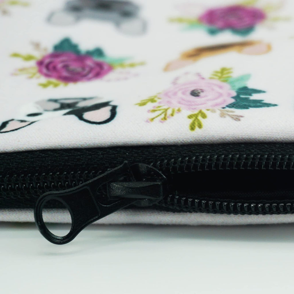 Cosmetic Bags for Women Small French Bulldog Purple Makeup Bag for Purse Travel Toiletry Bag Accessories Organizer Zipper Pouch