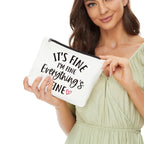 Inspirational Gifts for Women, Positive Inspirational Quotes Makeup Bag - Uplifting Encouragement Gifts for Women, Girls, Teens,