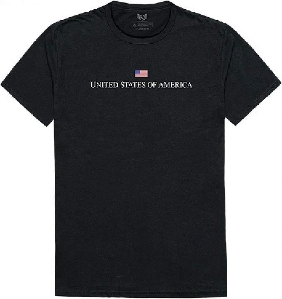 Relaxed Graphic Tee, USA, Black, M