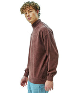 Bewakoof Mens Textured Oversized Sweatshirt_596423_Maroon_S