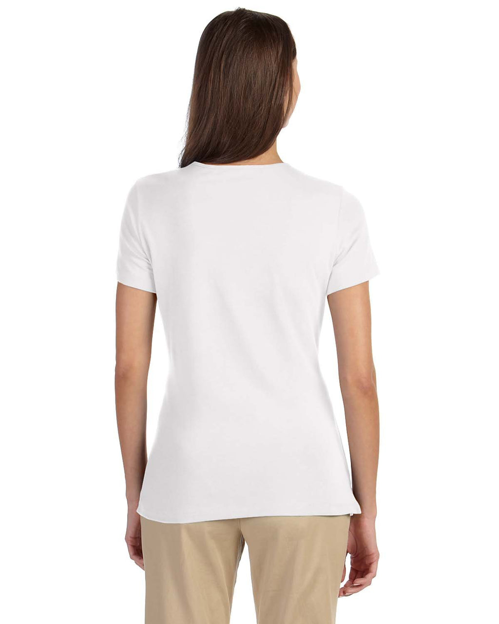 Ladies Perfect FitShell T-Shirt - WHITE - XS(D0102H76F1X)